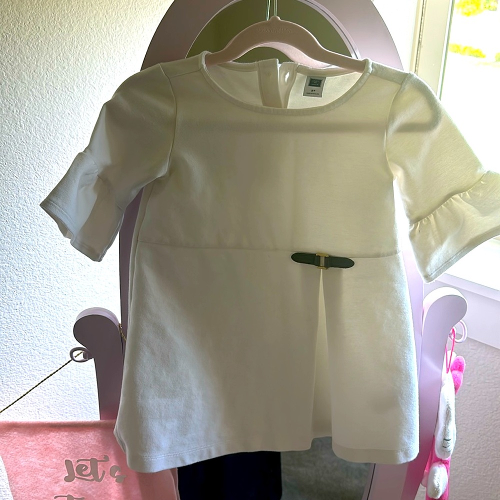 Janie and Jack white/cream dress 2t